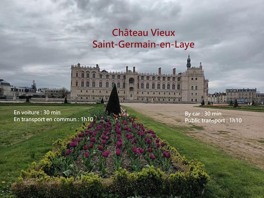 Appartement 4 Pieces - La Rose Des Yvelines - Classe 3 Etoiles トラップ エクステリア 写真